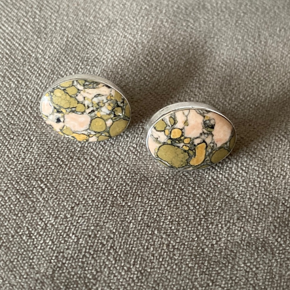 Agate Earring Post Back. - image 3